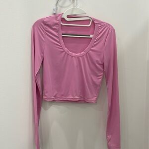 Bubblegum Pink long sleeve top